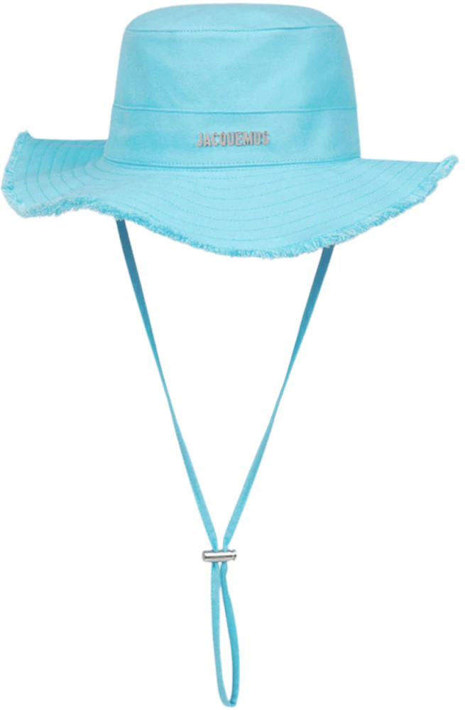 Jacquemus Le Bob Artichaut Large Brim Bucket Hat Turquoise - US