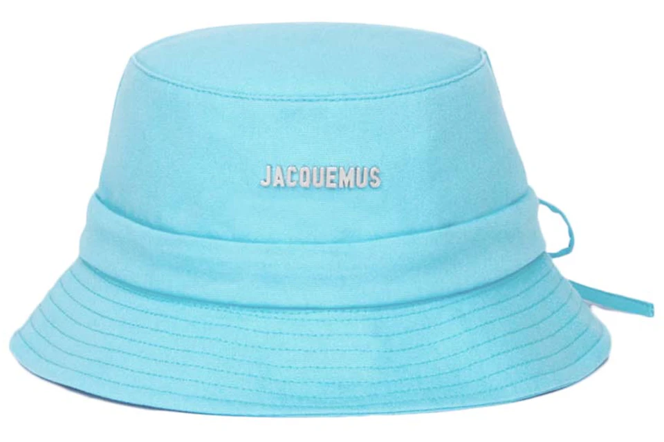 Jacquemus Le Bob Gadjo Bow Bucket Hat Turquoise
