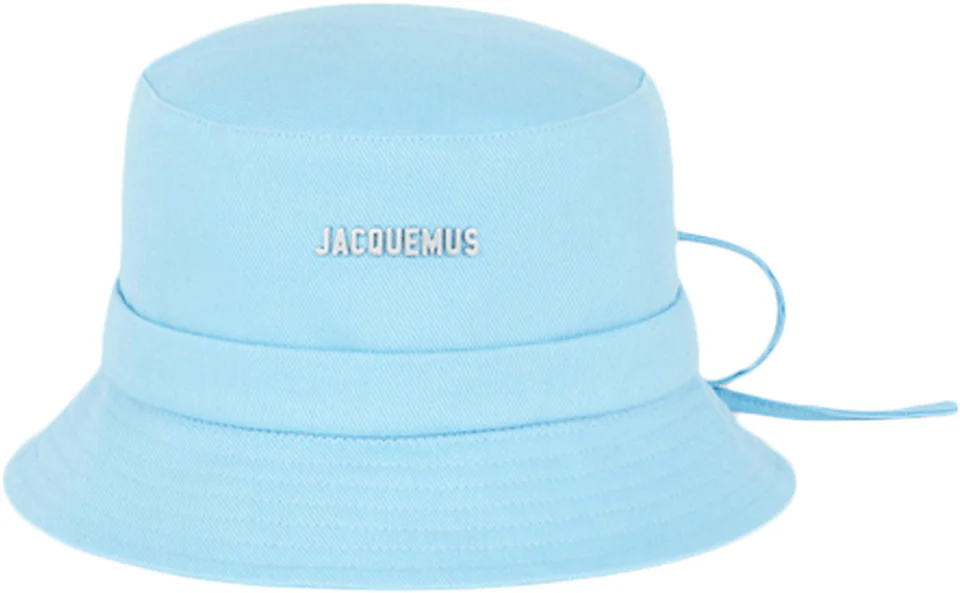 Jacquemus Le Bob Gadjo Bow Knotted Bucket Hat Blue - FW22 - US