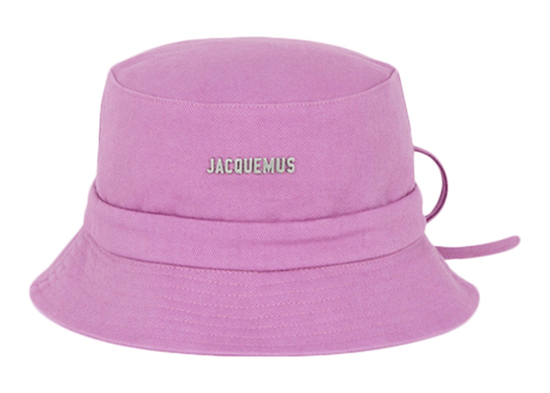 Pre-owned Jacquemus Le Bob Gadjo Bow Knotted Bucket Hat Lilac