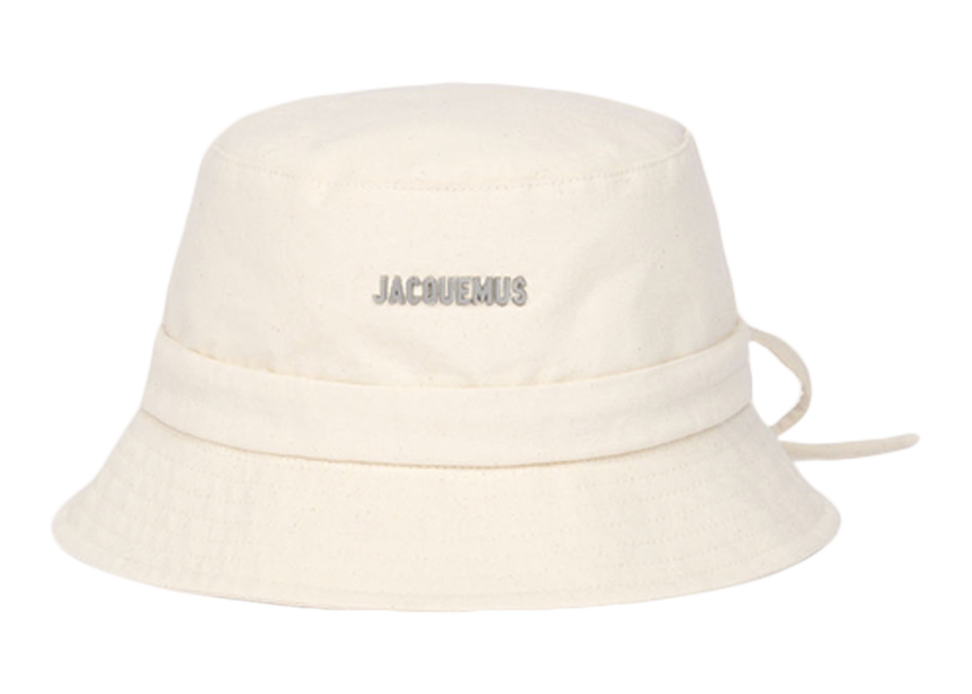 Jacquemus Le Bob Gadjo Bow Knotted Bucket Hat Off White - FW22 - JP