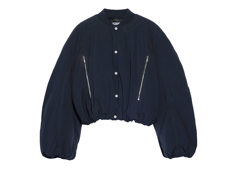 Pre-owned Jacquemus Men's Le Bomber Croissant In Dark Navy Blue