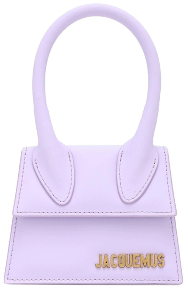 Jacquemus Le Chiquito Bag Lilac in Cowhide Leather with Gold-tone - US