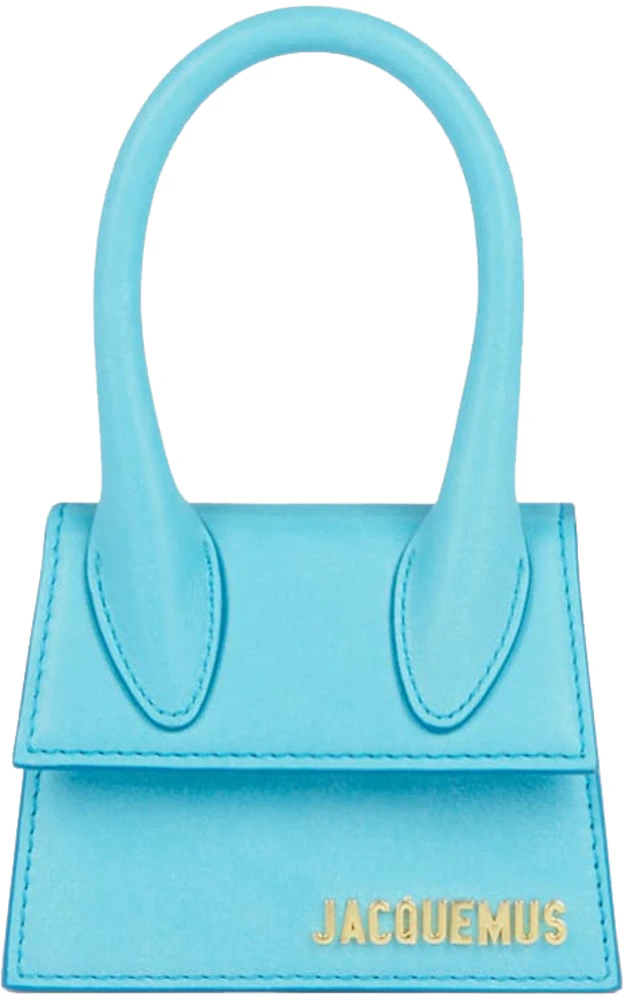 Jacquemus Le Chiquito Bag Turquoise in Leather with Gold-tone - US