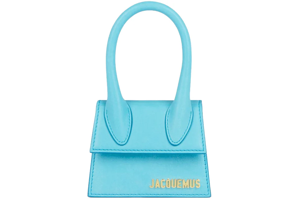 Jacquemus Le Chiquito Bag Turquoise in Leather with Gold-tone - US