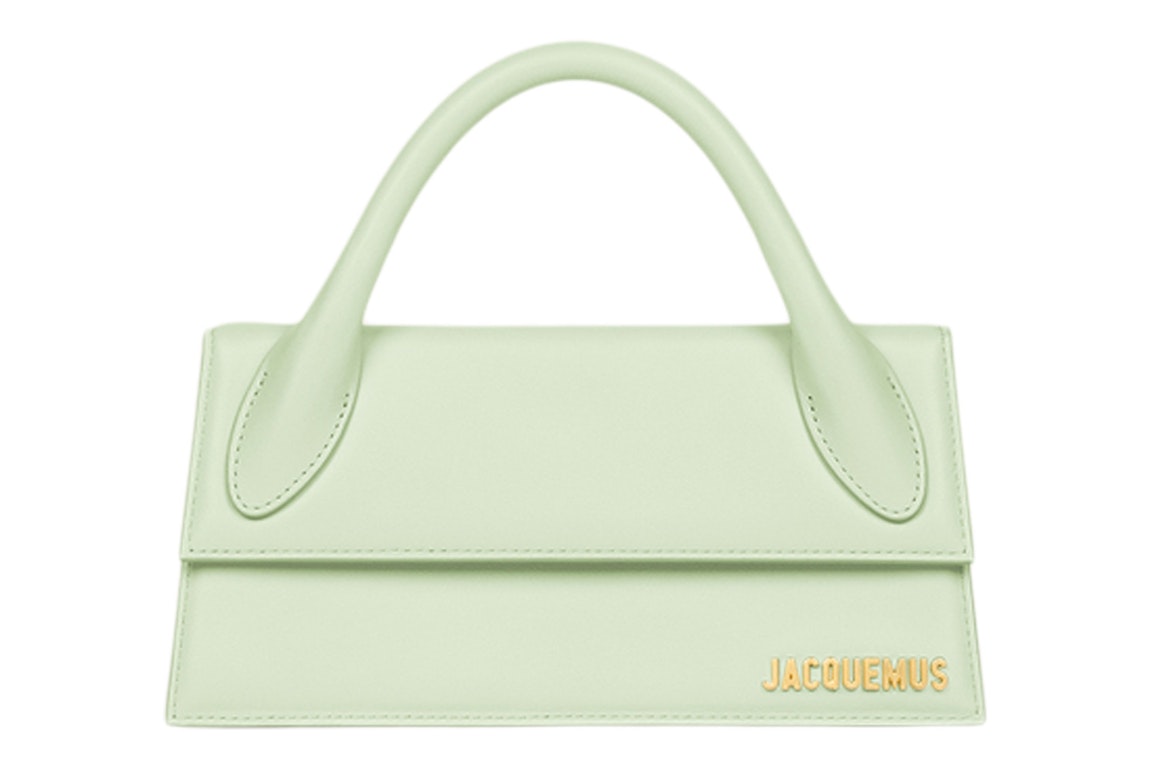 Pre-owned Jacquemus Le Chiquito Long Signature Handbag Light Green