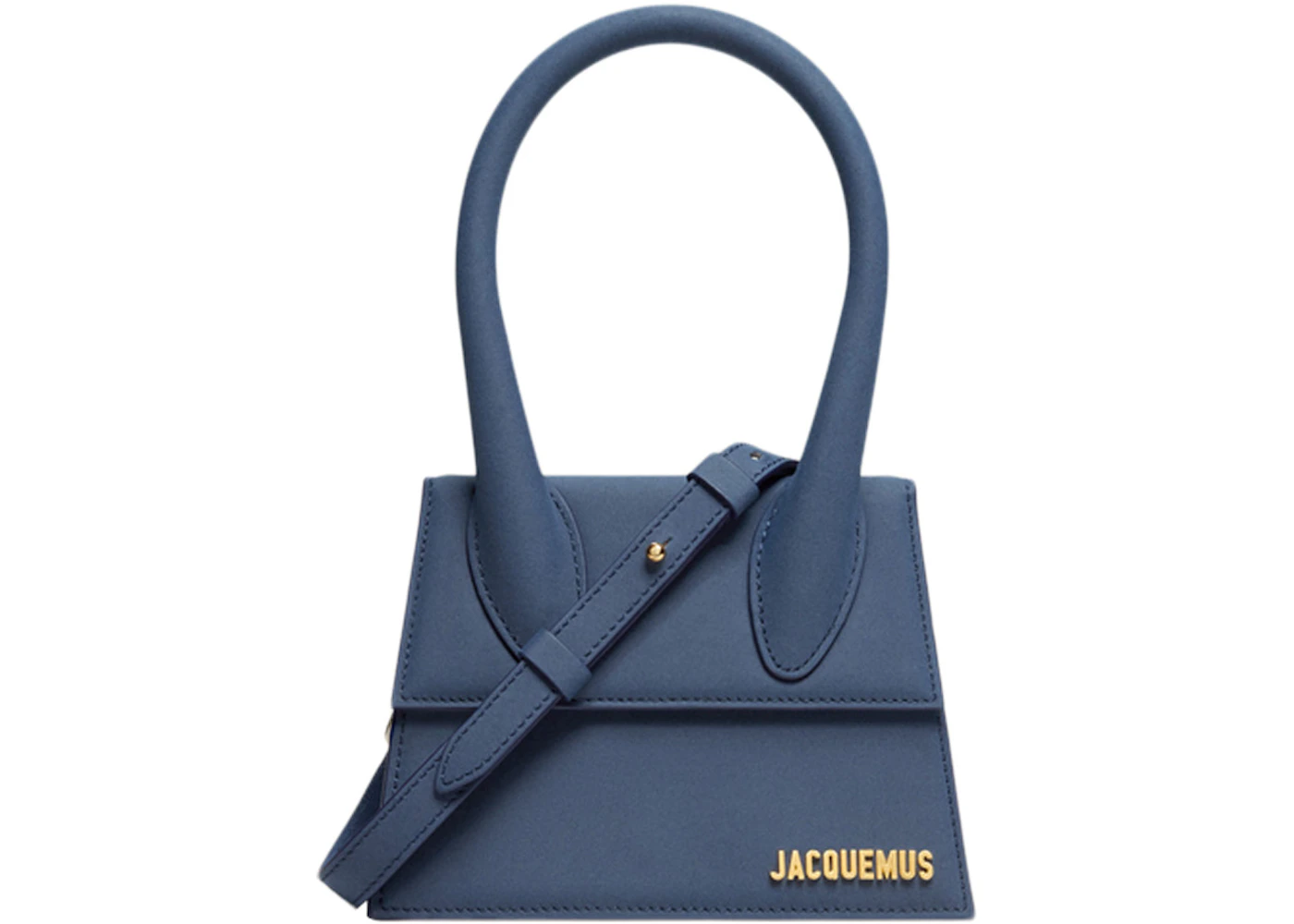 Leather Jacquemus Le Grand Chiquito Blue Jacquemus Le Chiquito