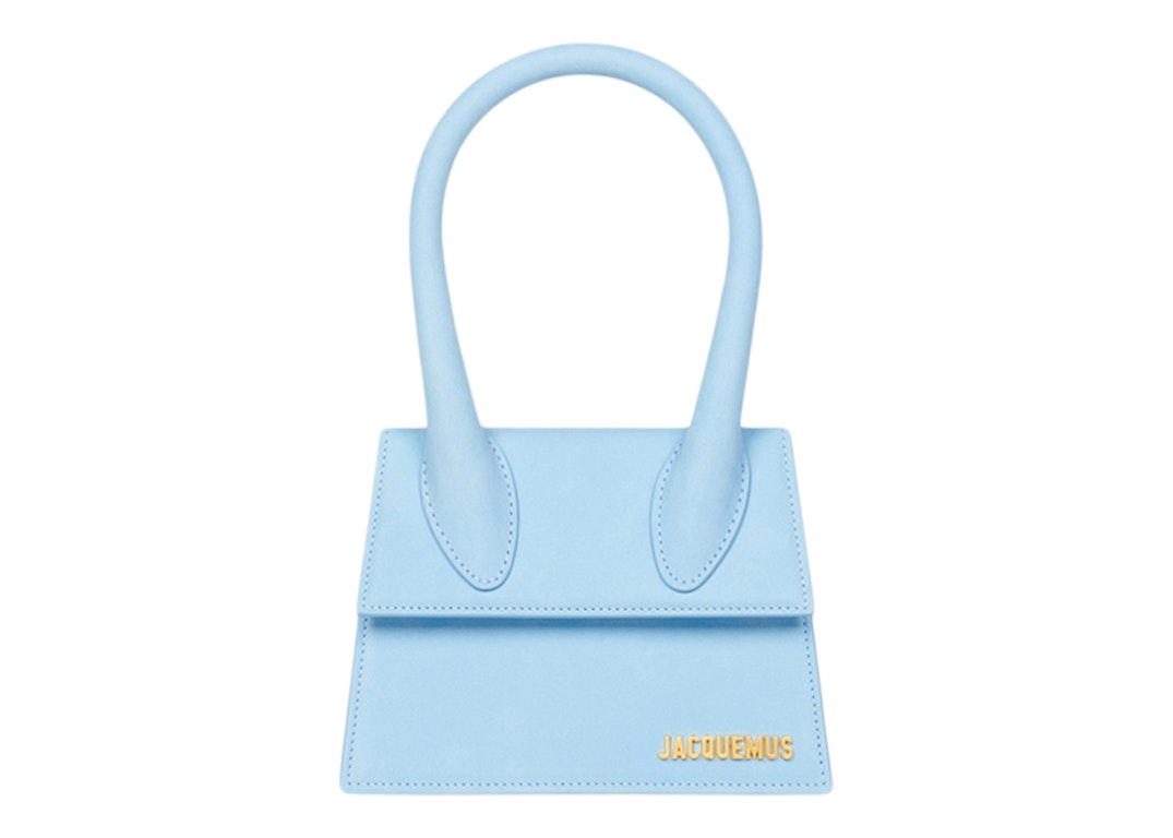 Pre-owned Jacquemus Le Chiquito Moyen Signature Handbag Light Blue