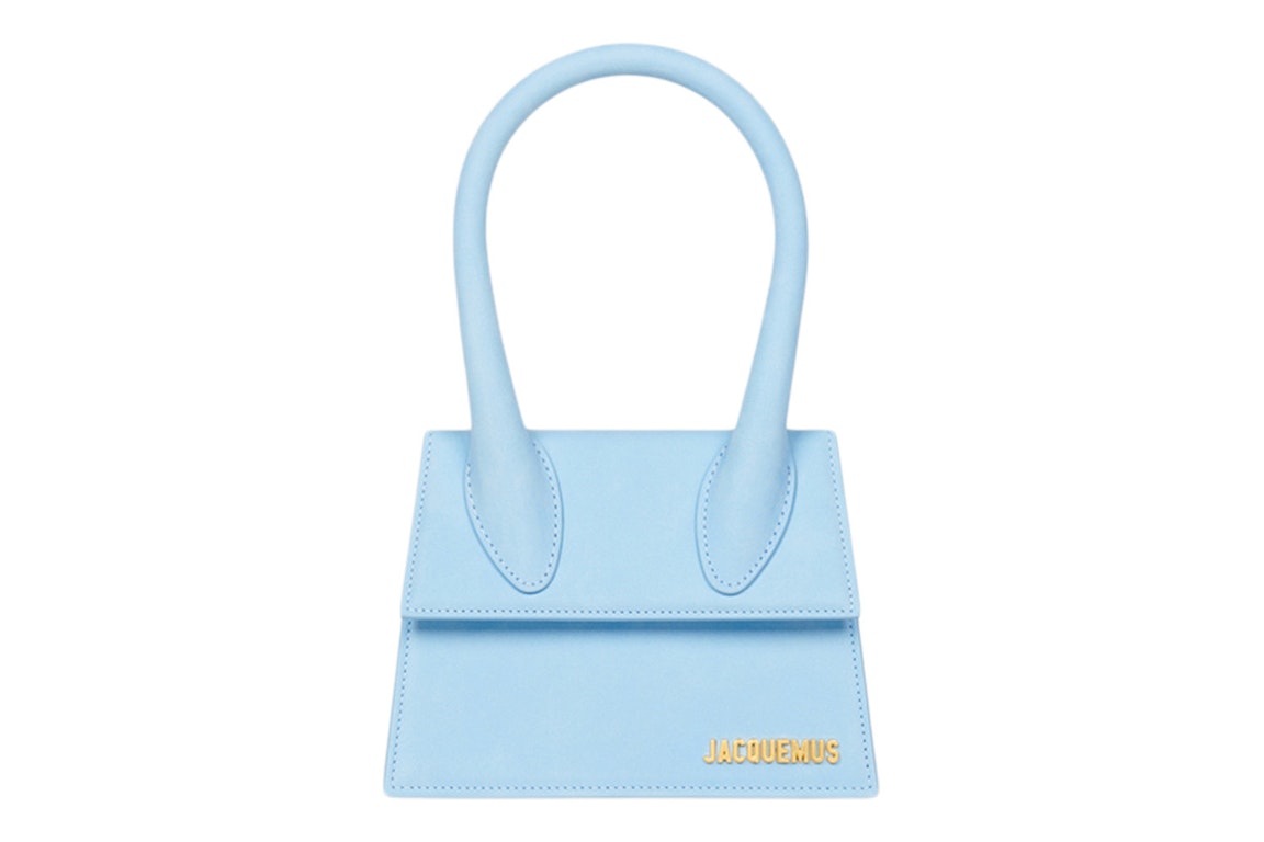 Pre-owned Jacquemus Le Chiquito Moyen Signature Handbag Light Blue