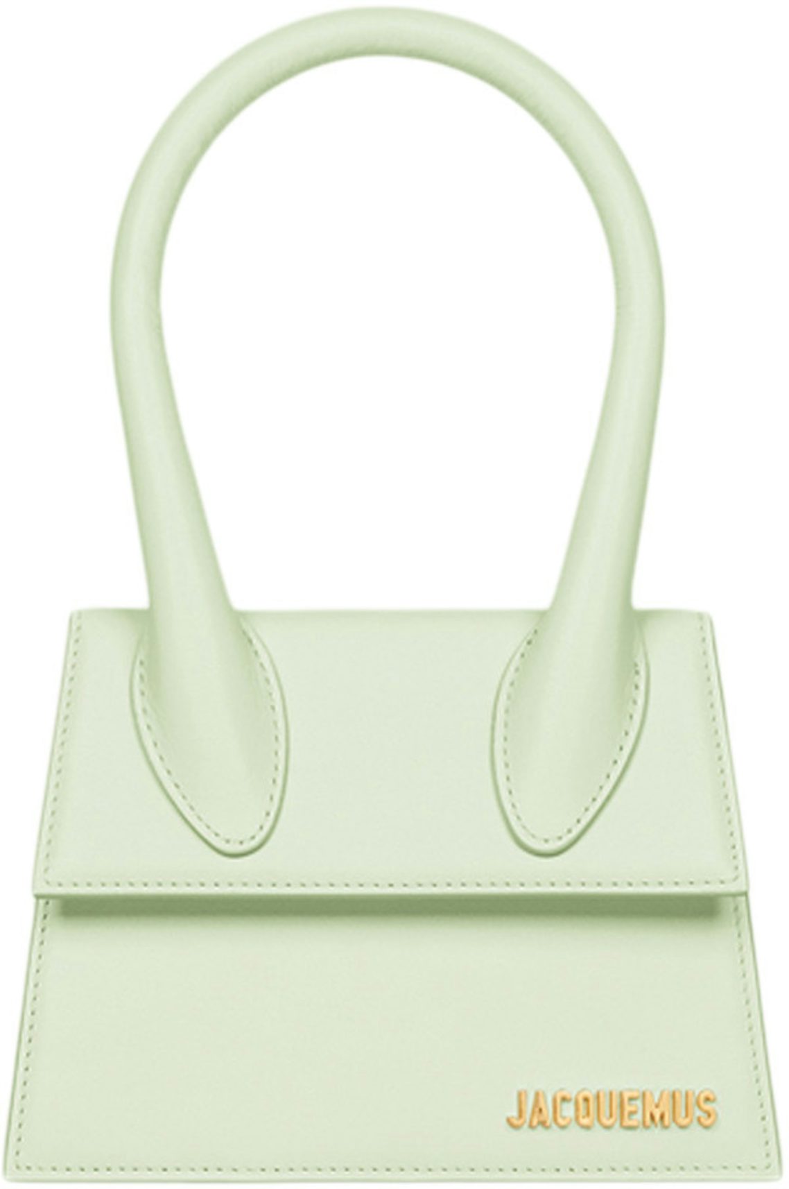 Jacquemus Le Chiquito Long Signature Handbag Light Green in Cowskin Leather  with Gold-tone - US