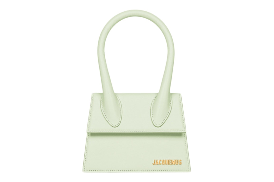 Pre-owned Jacquemus Le Chiquito Moyen Signature Handbag Light Green