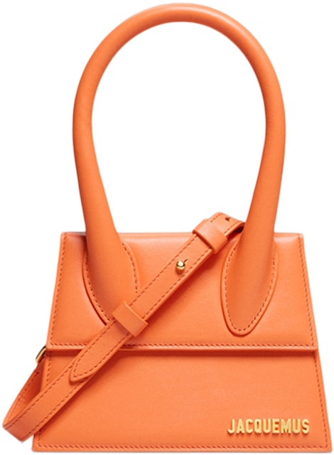 Jacquemus Le Chiquito Moyen Cordao Leather Tote Bag - Orange