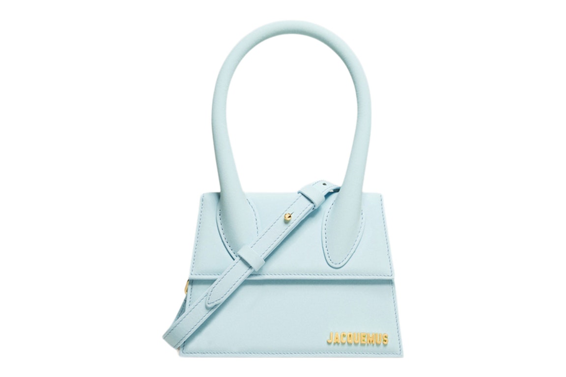 Pre-owned Jacquemus Le Chiquito Moyen Signature Handbag Pale Blue