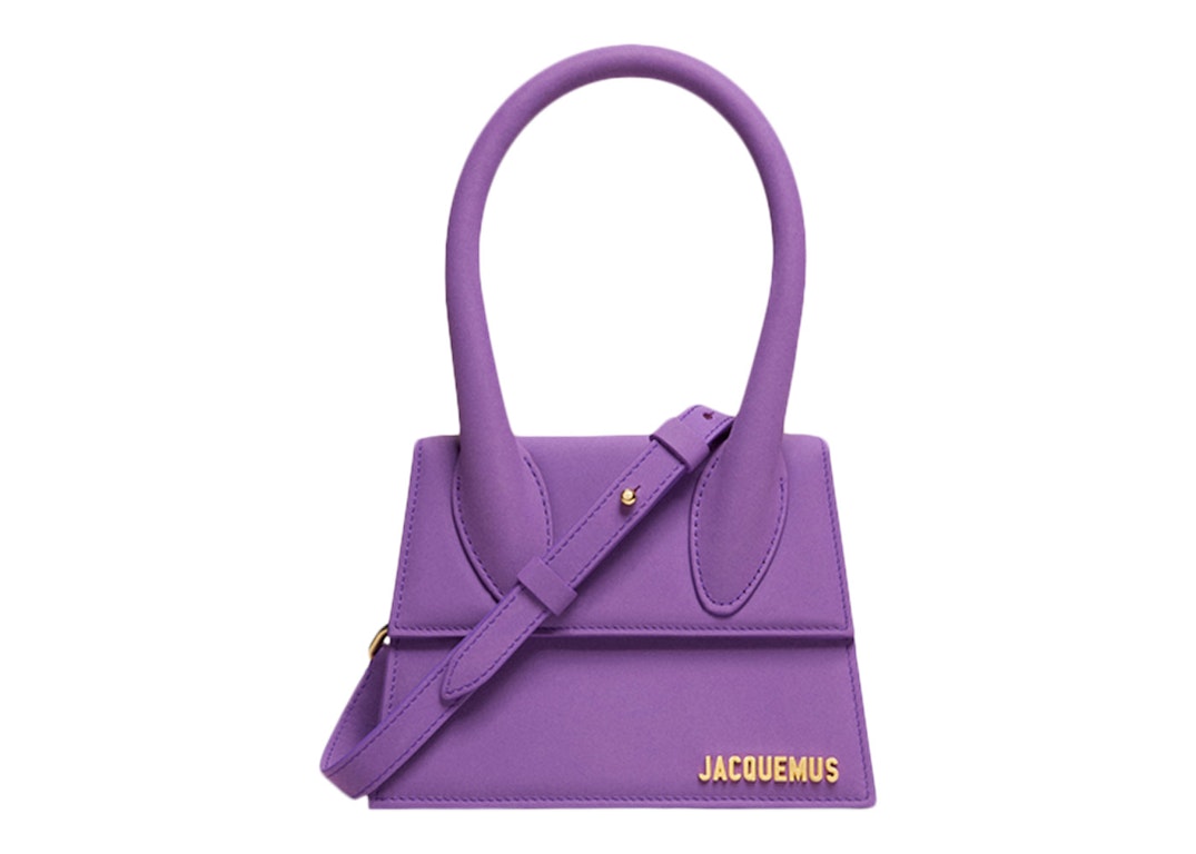 Pre-owned Jacquemus Le Chiquito Moyen Signature Handbag Purple