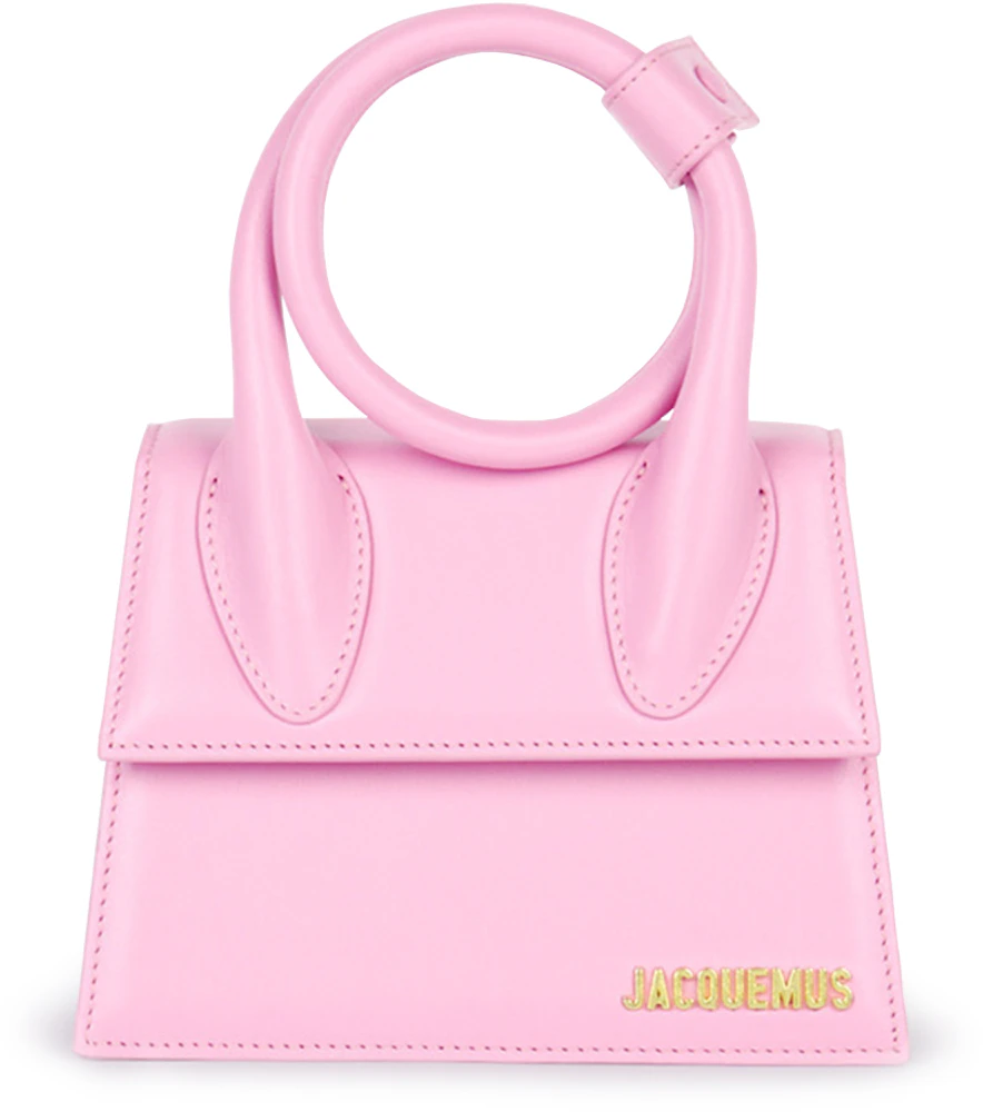 Jacquemus Le Grand Chiquito Bag Light Pink in Leather with Gold