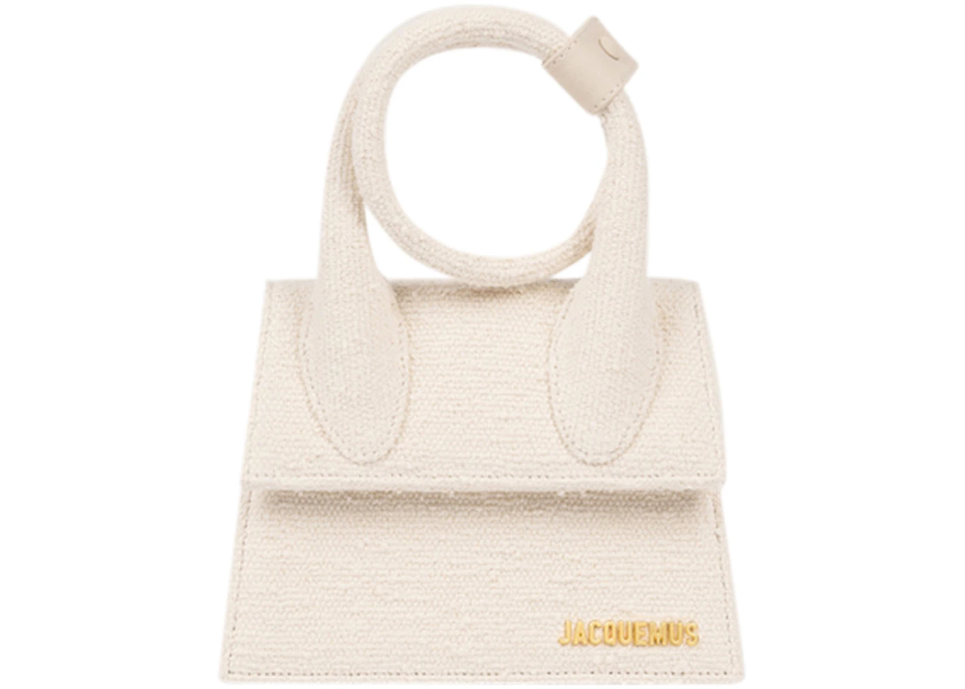 Jacquemus Le Chiquito Noeud Coiled Handbag Cotton Off-White in Cotton ...