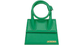 Jacquemus Le Chiquito Noeud Coiled Handbag Green