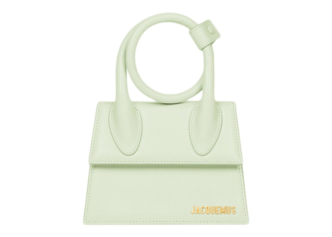 Pre-owned Jacquemus Le Chiquito Noeud Coiled Handbag Light Green