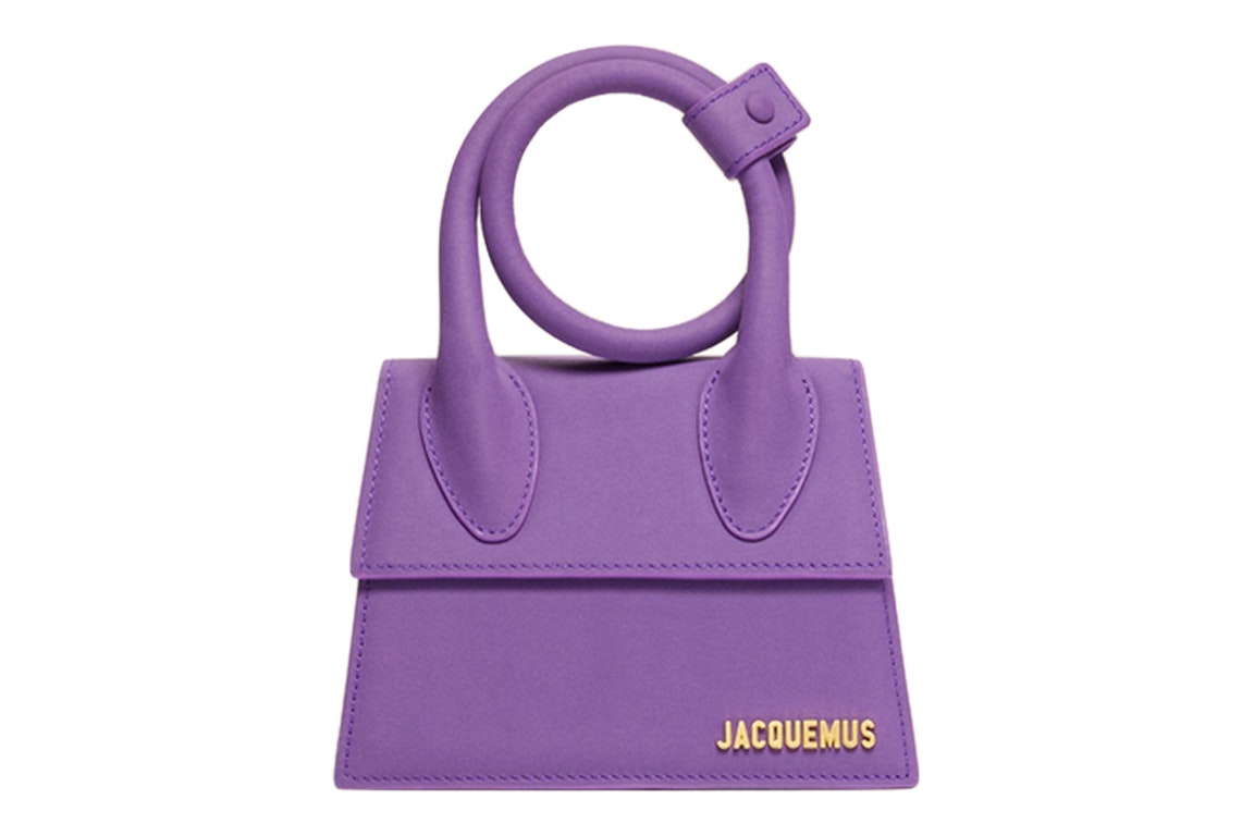 Pre-owned Jacquemus Le Chiquito Noeud Coiled Handbag Purple
