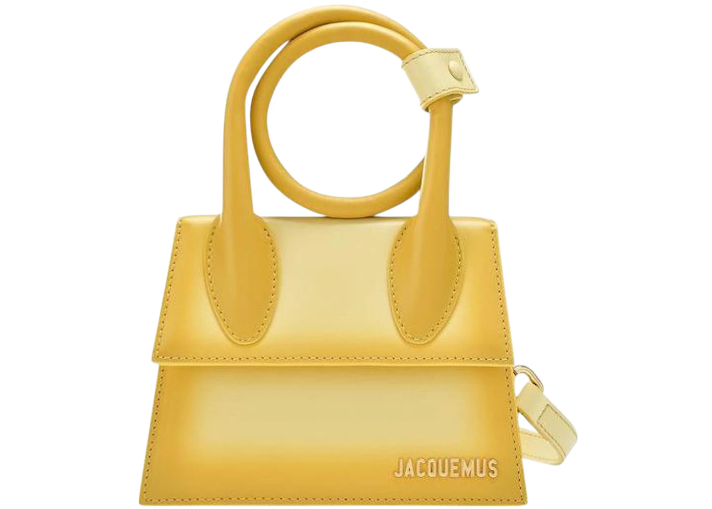 Jacquemus Le Chiquito Noeud Jaune with Gold-tone de la collection