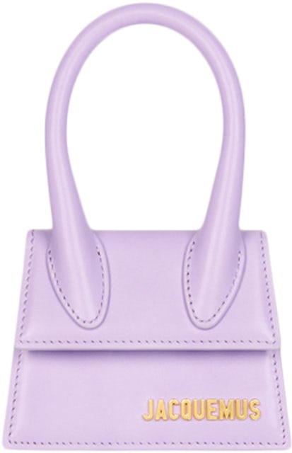 Jacquemus Le Chiquito Moyen Signature Handbag Lilac in Cowskin Leather with  Gold-tone - US