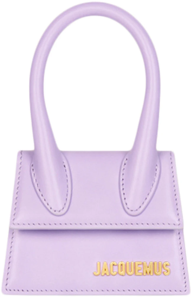 Jacquemus Le Chiquito Signature Handbag Mini Lilac in Cowskin Leather ...