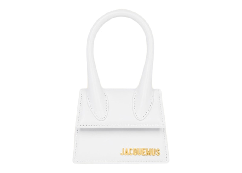 Jacquemus Le Chiquito Signature Handbag Mini White in Leather with