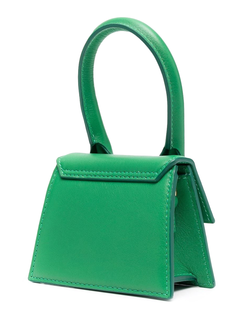 Jacquemus Le Chiquito Top-Handle Bag Mini Green in Leather with 