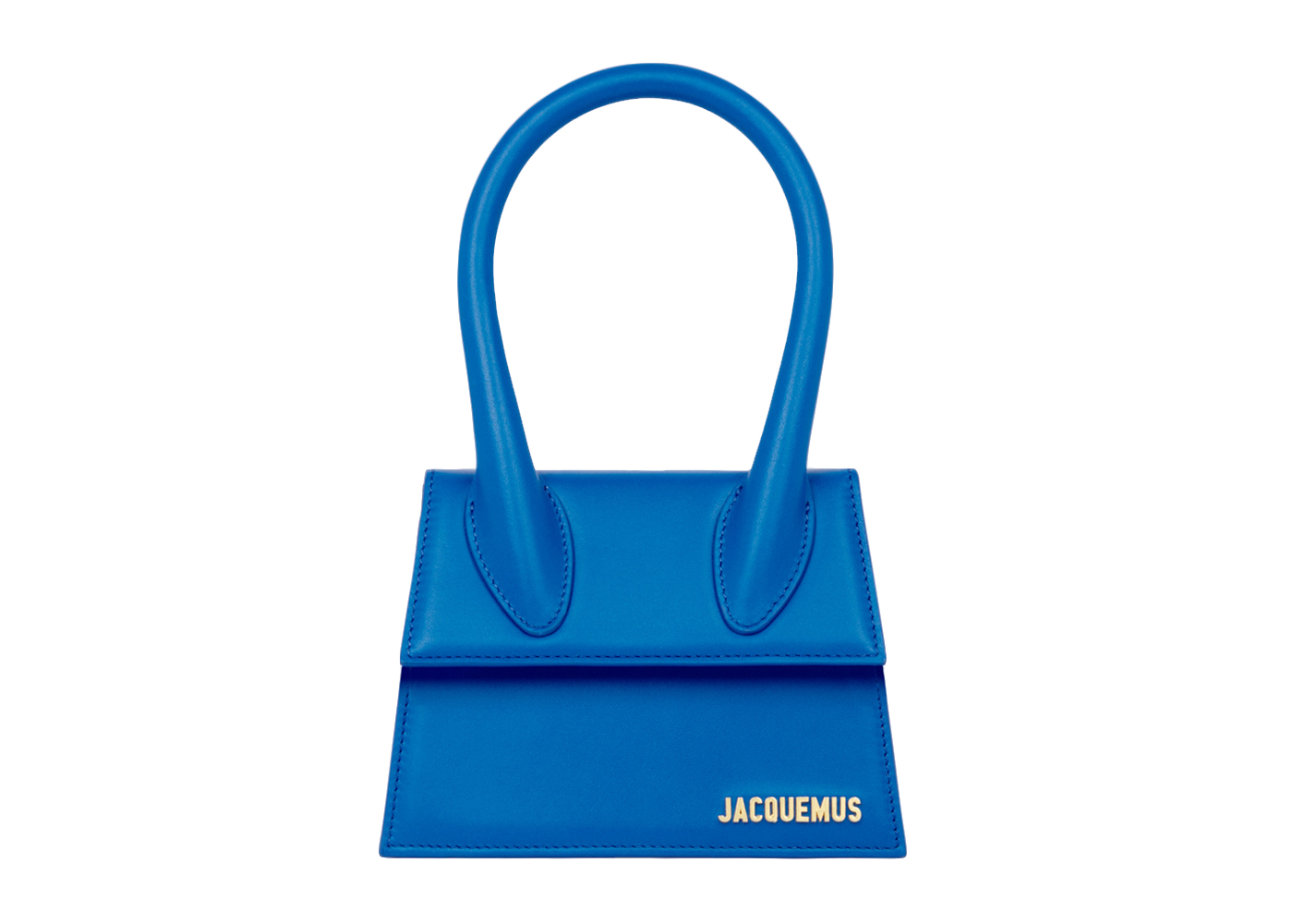 Jacquemus Le Chiquito moyen Top-Handle Bag Blue in Leather with