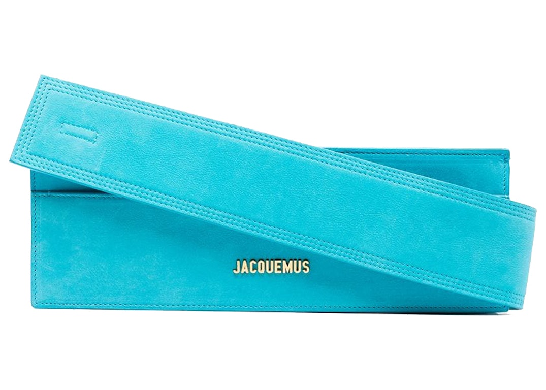 Pre-owned Jacquemus Le Ciuciu Logo Shoulder Bag Turquoise