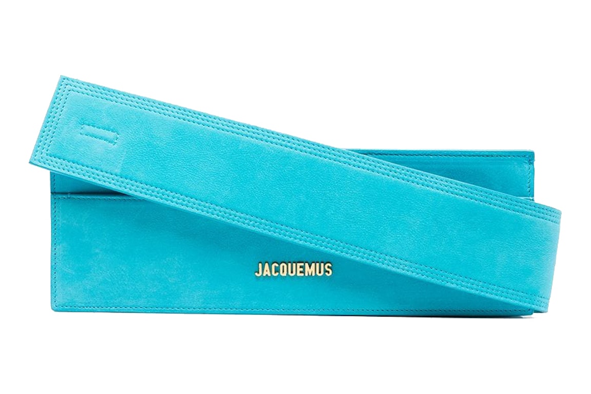 Pre-owned Jacquemus Le Ciuciu Logo Shoulder Bag Turquoise