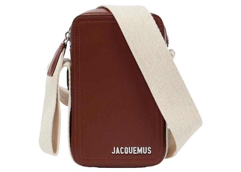 Jacquemus Le Cuerda Vertical Bag Brown in Calfskin Leather with 