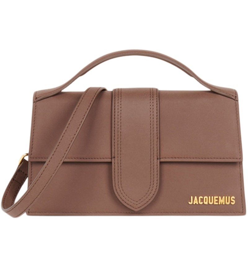 Jacquemus Le Grand Bambino Crossbody Flap Bag Brown in