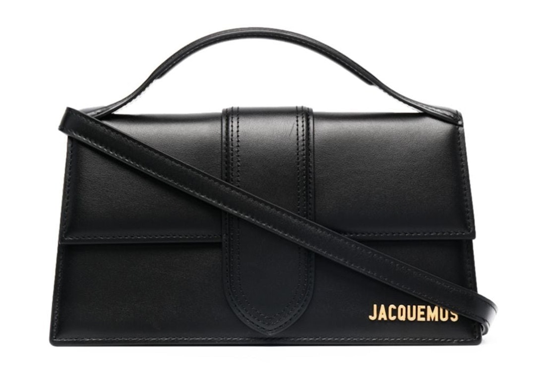 Pre-owned Jacquemus Le Grand Bambino Crossbody Strap Handbag Black