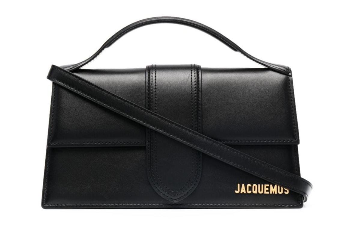 Pre-owned Jacquemus Le Grand Bambino Crossbody Strap Handbag Black