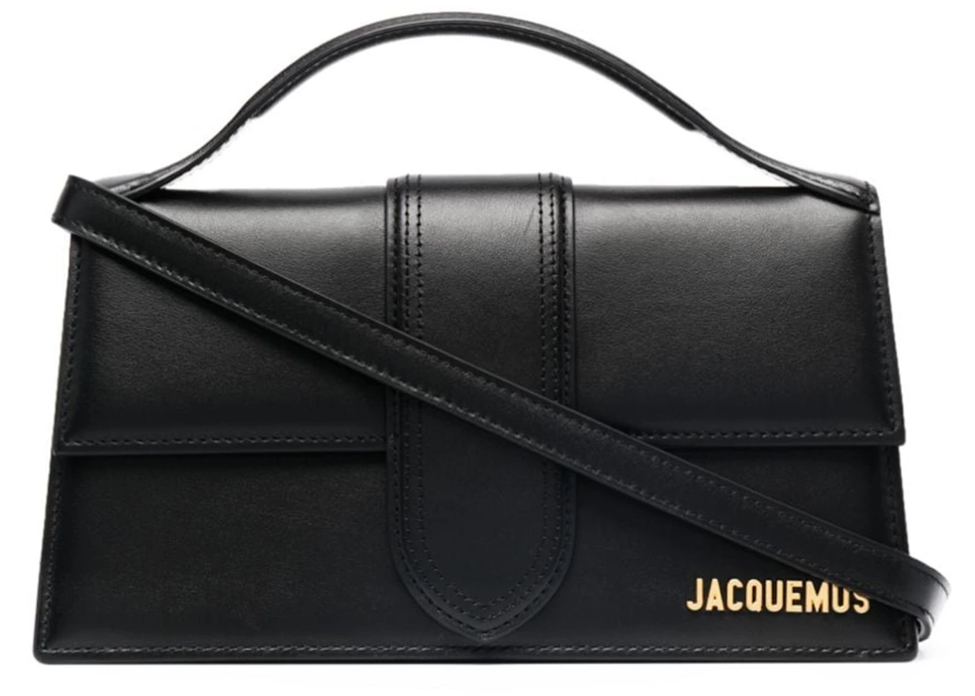 Handtasche Jacquemus Le Grand Bambino Trageriemen schwarz in