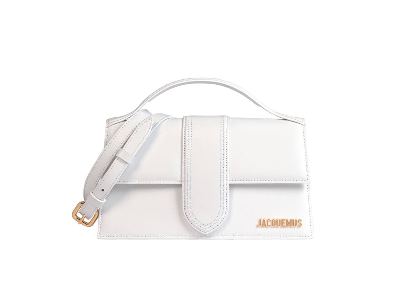 Jacquemus Le Grand Bambino Crossbody Strap Handbag White