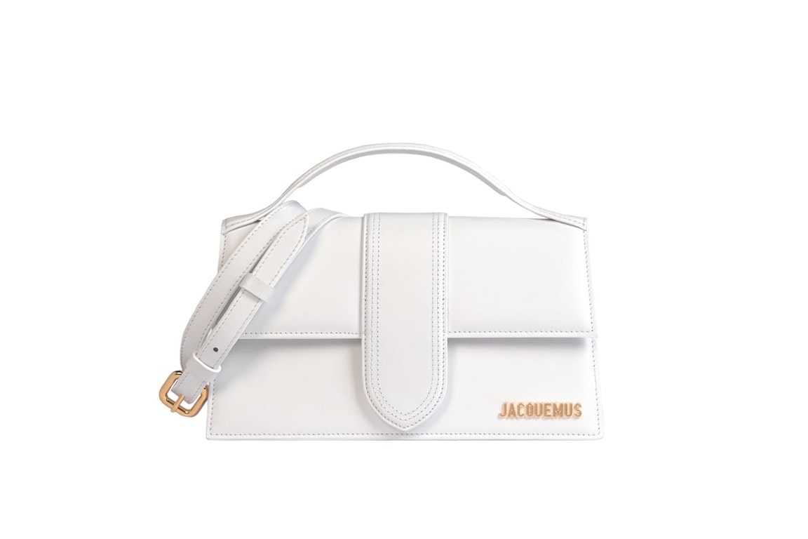 Pre-owned Jacquemus Le Grand Bambino Crossbody Strap Handbag White