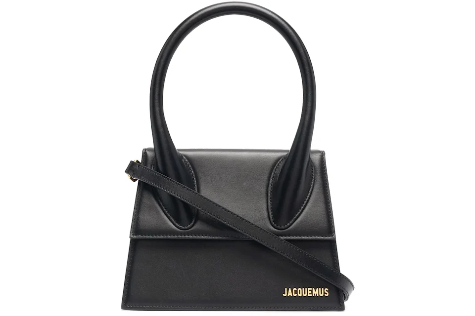 Jacquemus Le Grand Chiquito Bag Black in Leather with Gold-tone - MX