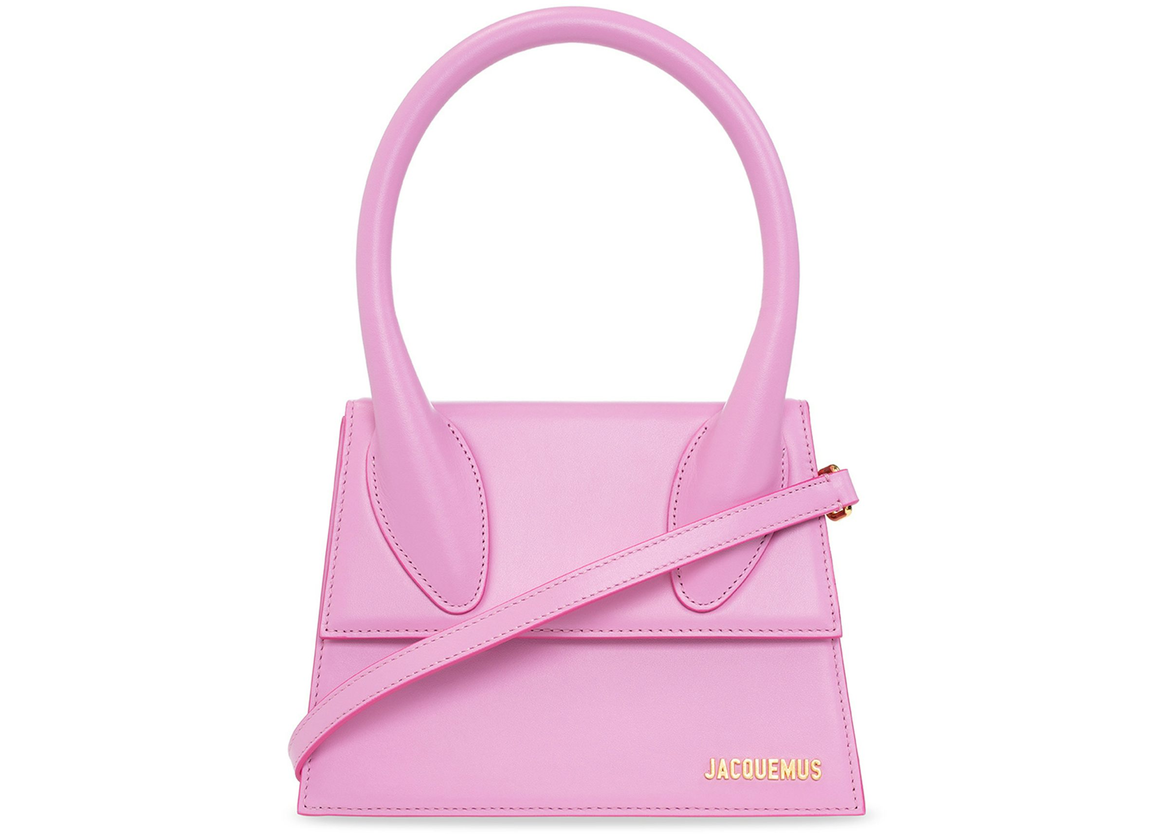 Jacquemus Le Grand Chiquito Bag Light Pink in Leather with Gold-tone - US