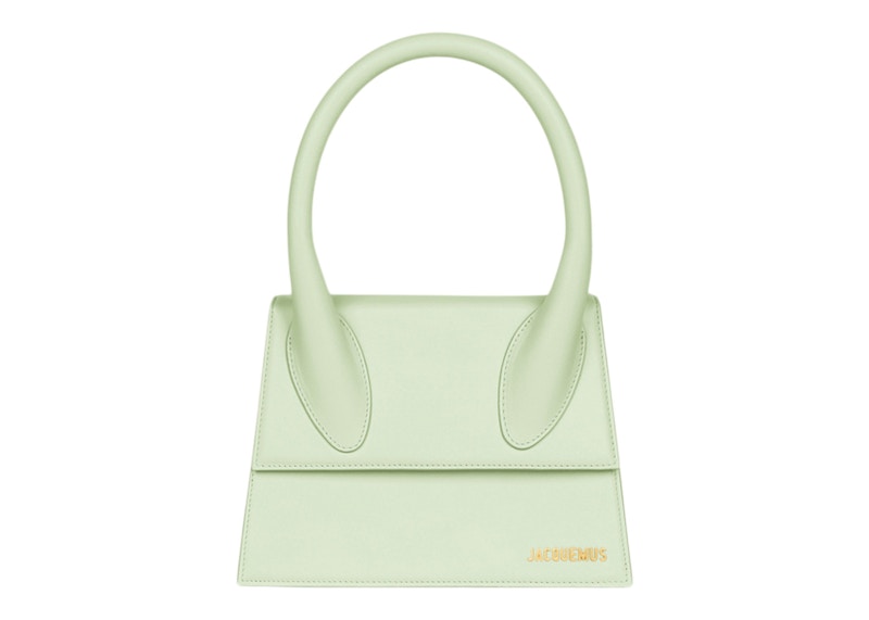 Jacquemus Le Grand Chiquito Large Signature Handbag Light Green in