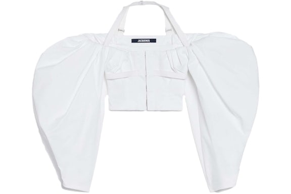 Jacquemus Le Haut Tafthemd Weiß