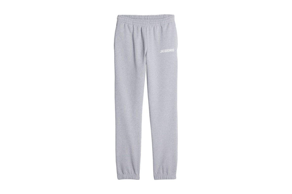 Pre-owned Jacquemus Le Jogging  Logo Prined Track Pants Grey