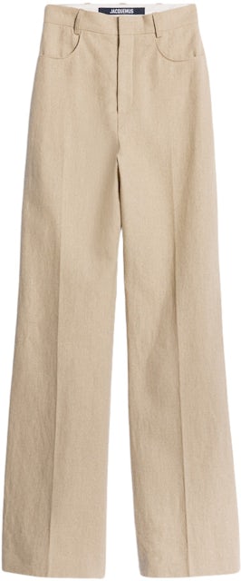 Pantalon cigarette plissé Couleur beige - RESERVED - 2296I-80X
