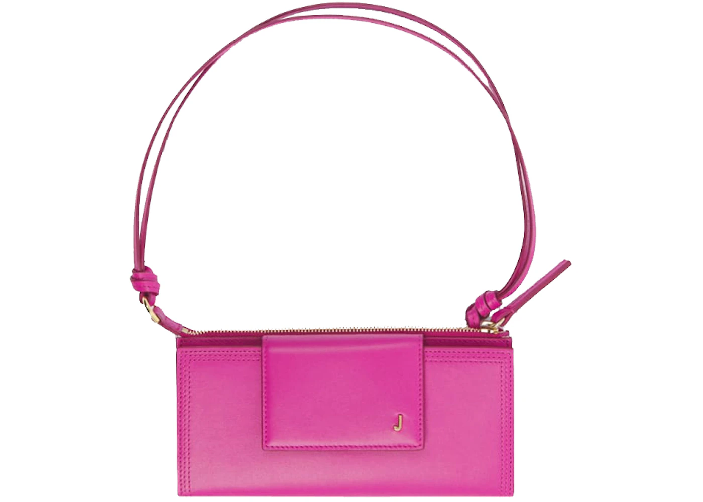 Jacquemus Le Pichoto Mini Bag Pink in Leather with Gold-tone - US