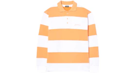 Jacquemus Le Polo Rayures Striped Rugby Shirt Multi Orange