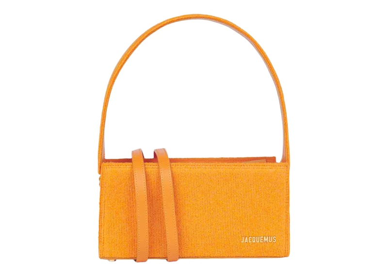 Jacquemus Le Rectangle Orange in Leather with Gold-tone - US