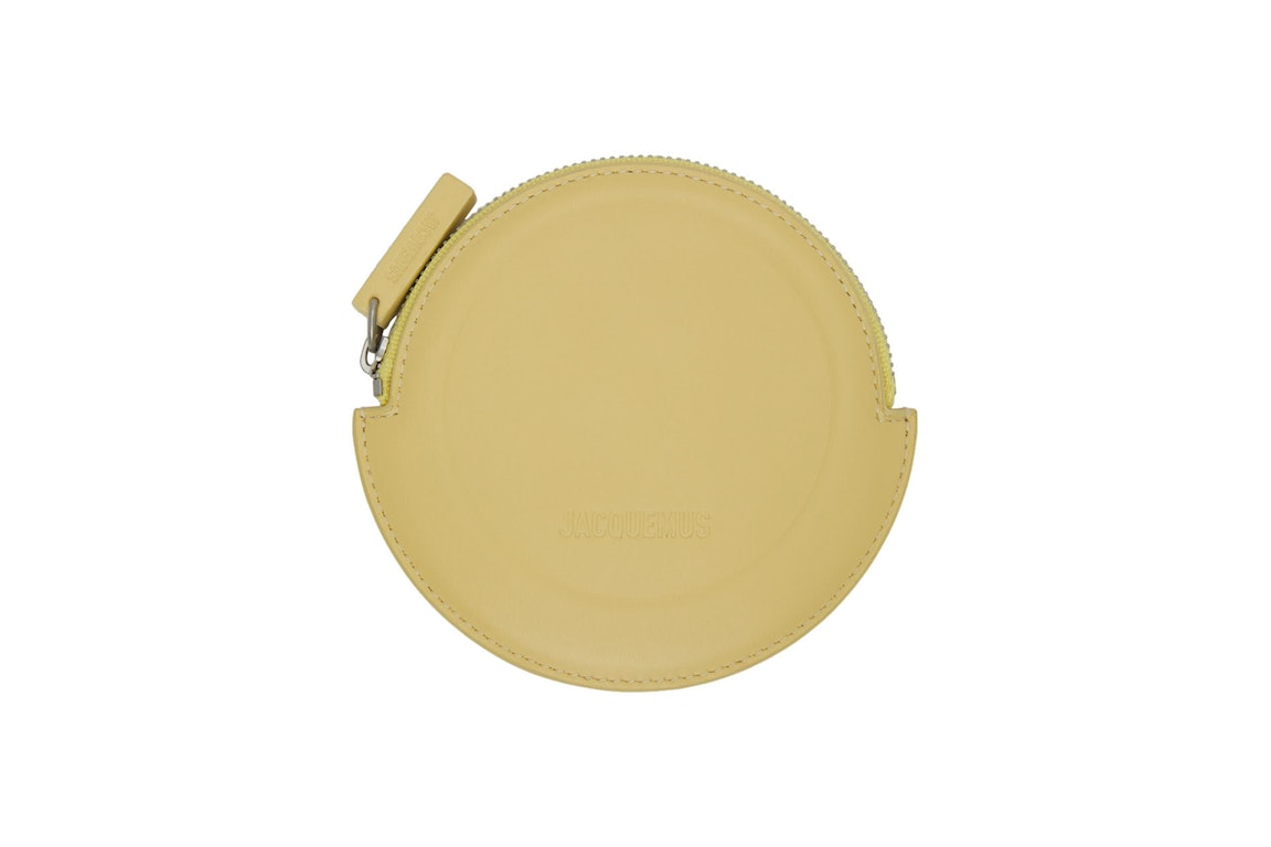 Pre-owned Jacquemus Le Rond Zip Up Purse Yellow
