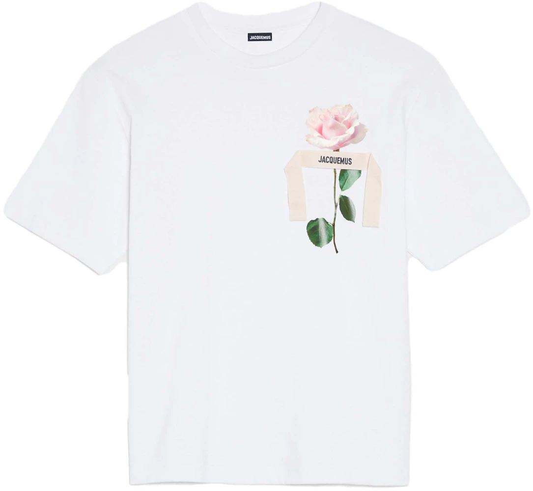 Jacquemus Le Rose T-shirt Rose White Men's - FW23 - US