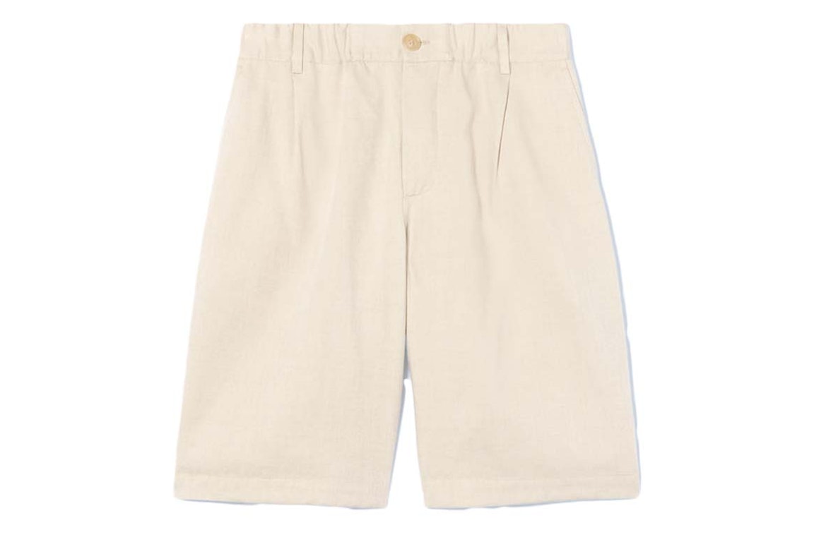 Pre-owned Jacquemus Le Short Gelati Pleated Shorts Beige